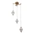 Lampa wisząca Fuente PND-34395-3-HBR - Italux
