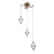 Lampa wisząca Fuente PND-34395-3-HBR - Italux