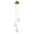 Lampa wisząca Alani PND-34375-3-HBR - Italux