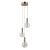 Lampa wisząca Strela PND-34378-3S-HBR - Italux