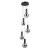 Lampa wisząca Strela PND-34378-5S-BK - Italux