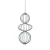 Lampa wisząca Rabel PND-344221-3V-BK - Italux