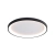 Plafon LED okrągły czarny 48cm CLN-3151-S-BK z serii Raden - Lampy Italux