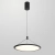 Lampa wisząca LED czarna okrągła 51cm PND-02123-BK z serii Cabras - Lampy Italux