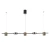 Lampa stylowa wisząca REMDAL PND-16374-5-BK-4K - Italux