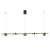 Lampa stylowa wisząca REMDAL PND-16374-5-BK-4K - Italux