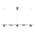 Lampa stylowa wisząca REMDAL PND-16374-5-COP-GD-4K - Italux
