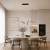 Lampa wisząca Mila PND-23523A-BK - Italux
