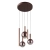 Lampa wisząca miedziana szklana 5-punktowa PND-24038-5A-COPP z serii Camino - Lampy Italux