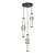 Lampa wisząca Bruni PND-27372-3A-57W-BK - Italux
