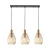 Lampa wisząca Zulo PND-27812-3-BRO-AMB - Italux