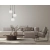 Lampa wisząca srebrna 3-punktowa szklana PND-31981-3S-SC-WH z serii Penzi - Lampy Italux