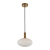Lampa wisząca złota szklana ryflowana PND-31982-1B-GD z serii Della - Lampy Italux