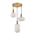 Lampa wisząca złota 3-punktowa szklana PND-31982-3-GD z serii Della - Lampy Italux
