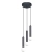 Lampa wisząca czarna metalowa 3-punktowa PND-33574-3-BK z serii Filano - Lampy Italux