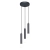 Lampa wisząca czarna metalowa 3-punktowa PND-33574-3-BK z serii Filano - Lampy Italux