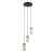 Lampa wisząca Zorta PND-33588-3-HBR-BK - Italux