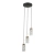 Lampa wisząca Zorta PND-33588-3-HBR-BK - Italux