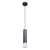 Lampa wisząca metalowa czarna tubowa PND-33849-1-BK z serii Macera - Lampy Italux