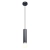 Lampa wisząca metalowa czarna tubowa PND-33849-1-BK z serii Macera - Lampy Italux