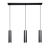 Lampa wisząca czarna metalowa 3-punktowa PND-33849-3-BK z serii MACERA - Lampy Italux