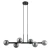 Lampa stylowa wisząca OLBIA PND-38679-6-BK+SG - Italux