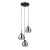 Lampa wisząca czarna metalowa 3-punktowa PND-40824-3-BK z serii Felis - Lampy Italux