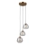 Lampa wisząca złota szklana 3-punktowa PND-40824-3-GD z serii Felis - Lampy Italux