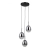 Lampa wisząca czarna metalowa 3-punktowa PND-40825-3-BK z serii MEOLO - Lampy Italux