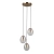 Lampa wisząca złota 3-punktowa szklana PND-40825-3-GD z serii Meolo - Lampy Italux