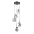 Lampa wisząca czarna metalowa 5-punktowa PND-40825-5-BK z serii Meolo - Lampy Italux
