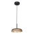Lampa wisząca metalowa czarno-żółta prążkowana PND-48529-BK-YLL z serii Colle - Lampy Italux