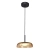 Lampa wisząca metalowa czarno-żółta prążkowana PND-48529-BK-YLL z serii Colle - Lampy Italux