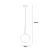 Lampa wisząca Deore PND-5578-1S-BRO-BK - Italux