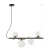 Lampa wisząca nowoczesna Reverso PND-5622-4-BK-W- Italux