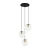 Lampa wisząca Sarpo PND-58867-3S-BK-BRO - Italux