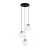Lampa wisząca Sarpo PND-58867-3S-BK-BRO - Italux