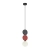 Lampa wisząca metalowa z filcem czarno-czerwona PND-59779A-1S-MLTI z serii Andrea - Lampy Italux