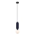 Lampa wisząca niebieska filcowa z kulistym kloszem PND-59815-1-BLU z serii Lorenzo - Lampy Italux