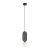 Lampa wisząca szara z filcu z kulistym kloszem PND-59815-1-GR z serii Lorenzo - Lampy Italux