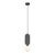 Lampa wisząca szara z filcu z kulistym kloszem PND-59815-1-GR z serii Lorenzo - Lampy Italux