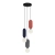 Lampa wisząca 3-punktowa filcowa wielokolorowa PND-59815A-3-MLTI z serii Lorenzo - Lampy Italux