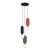 Lampa wisząca 3-punktowa filcowa wielokolorowa PND-59815A-3-MLTI z serii Lorenzo - Lampy Italux