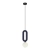 Lampa wisząca niebieska filcowa z kulistym kloszem PND-59839-1-BLU z serii MASSO - Lampy Italux