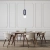 Lampa wisząca niebieska filcowa z kulistym kloszem PND-59839-1-BLU z serii MASSO - Lampy Italux