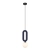 Lampa wisząca niebieska filcowa z kulistym kloszem PND-59839-1-BLU z serii MASSO - Lampy Italux