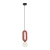 Lampa wisząca czerwona filcowa z kulistym kloszem PND-59839-1-RED z serii MASSO - Lampy Italux