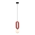 Lampa wisząca czerwona filcowa z kulistym kloszem PND-59839-1-RED z serii MASSO - Lampy Italux