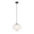 Lampa wisząca szklana czarna 25cm PND-61001B-BK z serii Feder - Lampy Italux