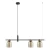 Lampa designerska wisząca Servio PND-66892-3-BK-AMB- Italux